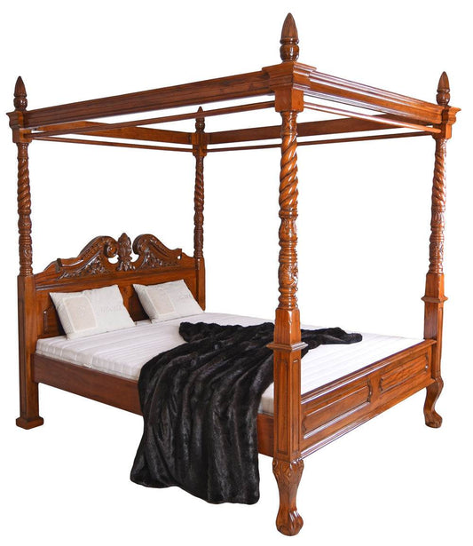 Französisches Himmelbett Antik Mahagoni - Palo24