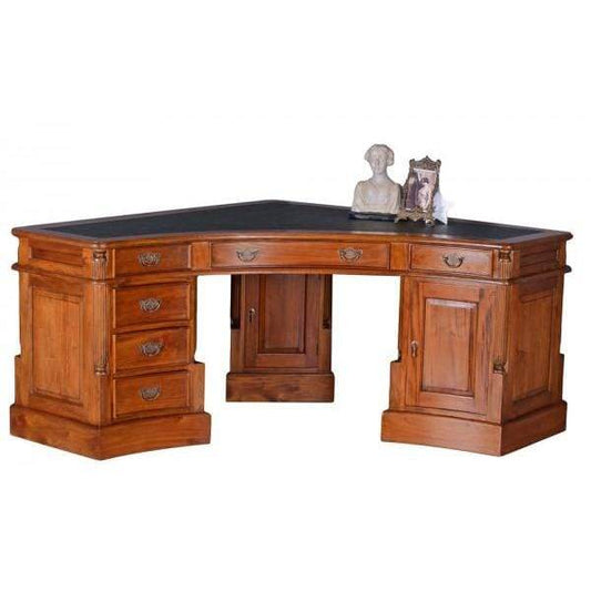 Eckschreibtisch Mahagoni Schreibtisch Corner Desk Antik - Palo24