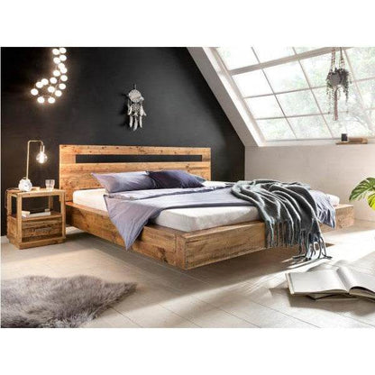 Holzbett Marton aus recycelter Pinie 180x200 cm - Palo24