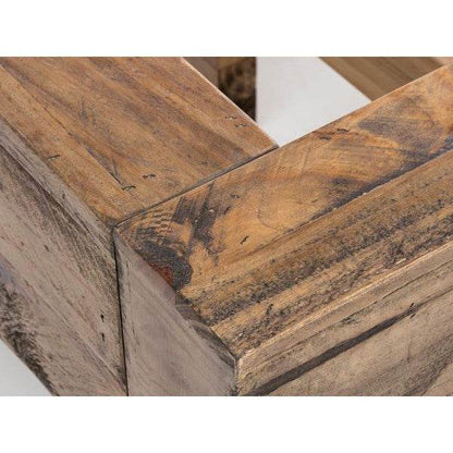 Holzbett Marton aus recycelter Pinie 180x200 cm - Palo24