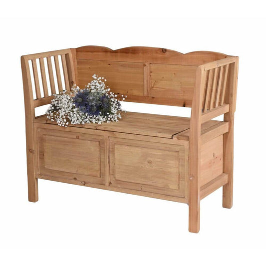 TRUHENBANK LANDHAUSSTIL SITZBANK TRUHE HOLZBANK VINTAGE - Palo24