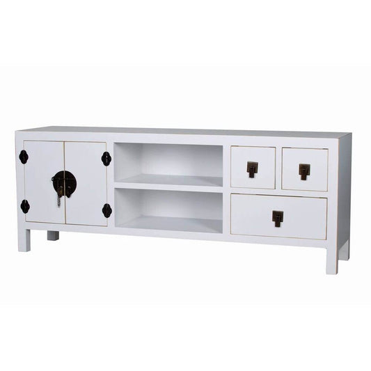 TV LOWBOARD CHINA WEISS FERNSEHSCHRANK SIDEBOARD HOCHZEITSSCHRANK - Palo24