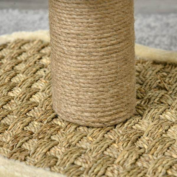 Katzenkratzbaum Klein Katzenbaum Katzenspielzeug Kletterbaum Jute Khaki+Hellbraun - Palo24