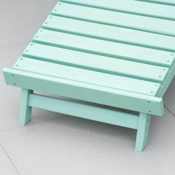 Adirondack-Gartenstuhl mit Fußstütze klappbar Gartenliege Outdoor Gartenmöbel Kiefernholz Grün - Palo24