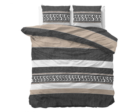 Northern Stripe Bettbezug Grau