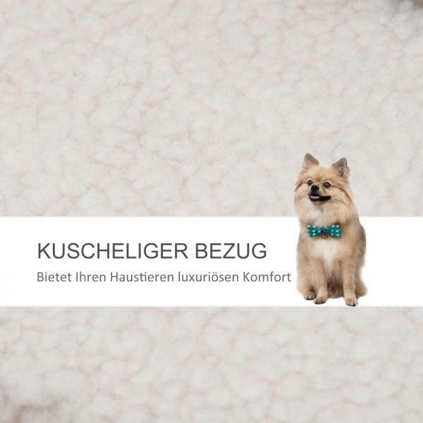 Haustiertreppe Ball 4-stufige Katzentreppe Hundetreppe Tiertreppe Jute Weiss - Palo24