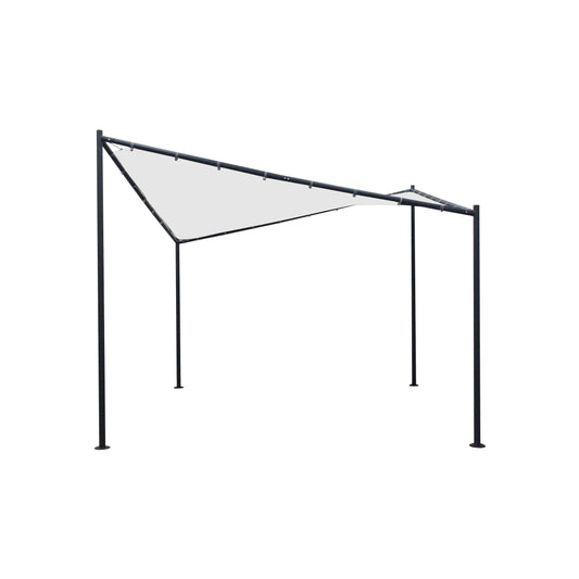 Pavillon ORLANDO 3,5x3,5 mètres avec bâche enduite PVC blanc