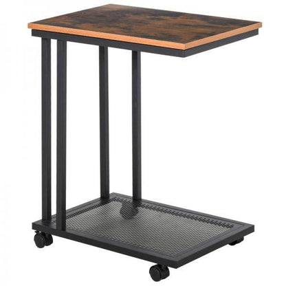 Beistelltisch C-Form rollbar Rollwagen Nachttisch - Palo24
