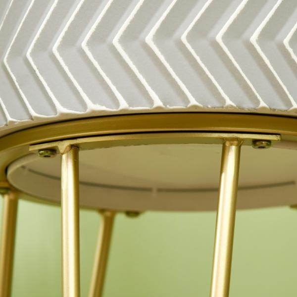 Set aus 2 Blumenständern, dekoratives Design, Metallrahmen, 30 x 30 x 67 cm - Palo24