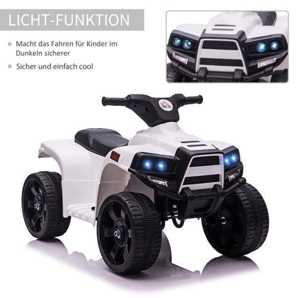 Mini Elektro-Quad Kinder Elektro ATV Kinderwagen Elektromotorrad Schwarz+Weiss - Palo24