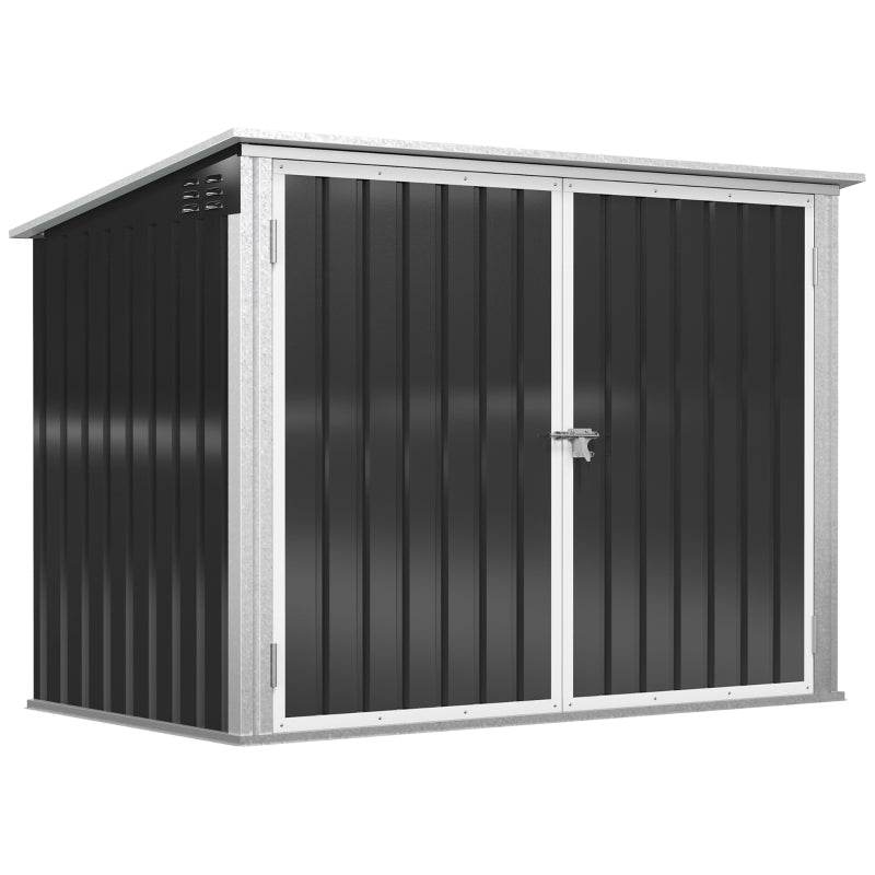 Mülltonnenbox Gerätebox Stahl Schwarz - Palo24