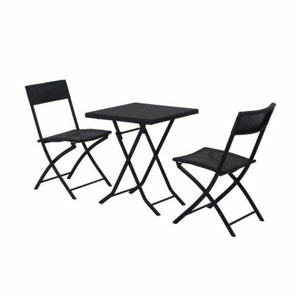 Bistroset Sitzgruppe 3 tlg. Sitzgarnitur Gartengarnitur Balkonset - Palo24