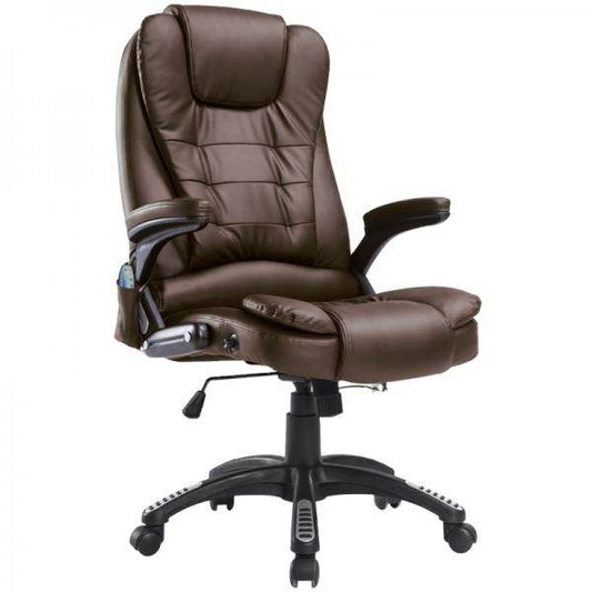 Massage-Chefsessel mit Wärmefunktion Gaming braun - Palo24