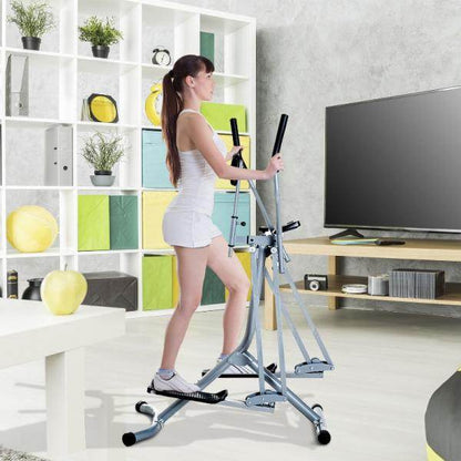 Crosstrainer, Heimtrainer, LCD-Display, einstellbares Brustpolster, Stahl, Silber - Palo24
