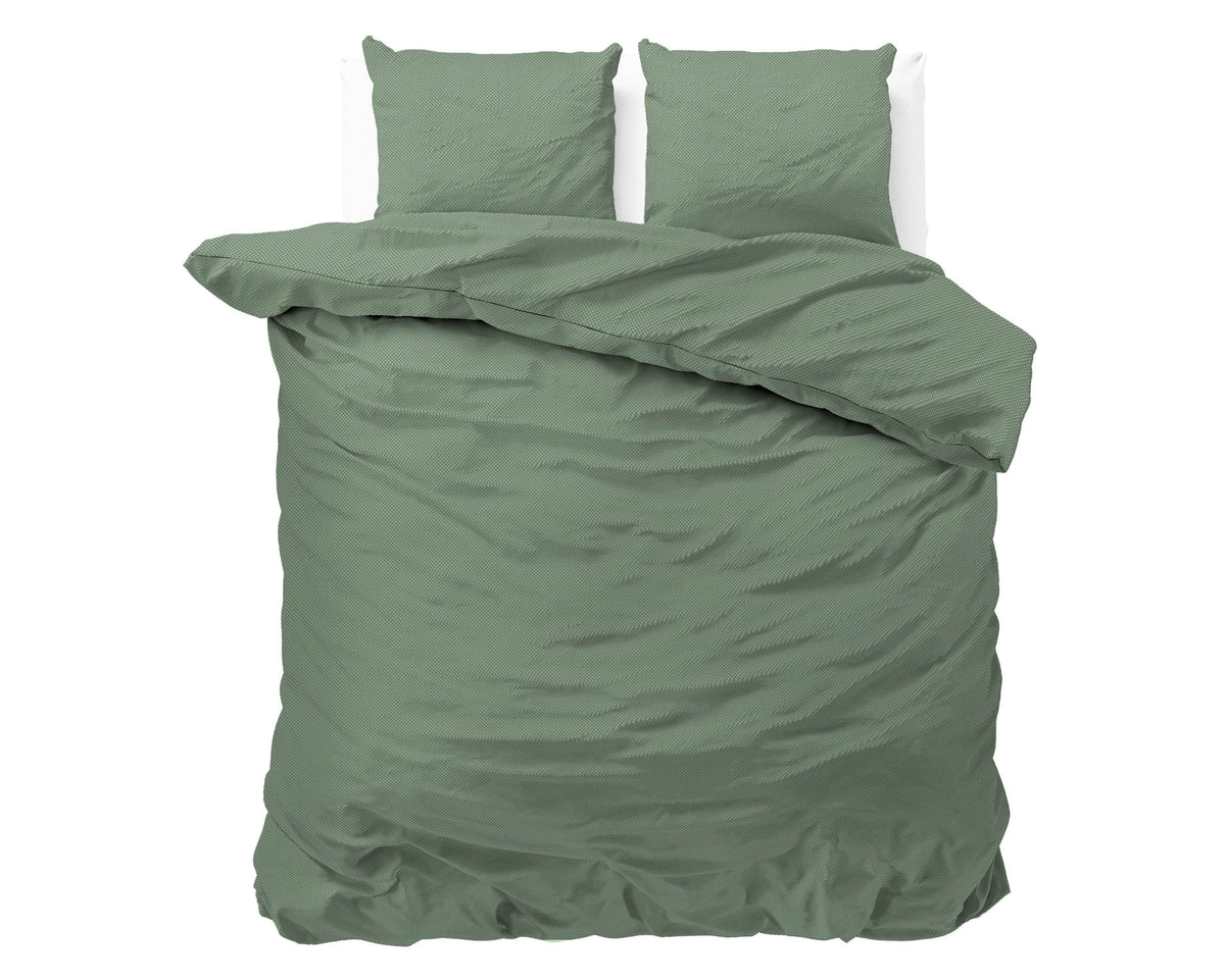 Bettbezug Satin Point Grün 200 x 220 cm - Palo24