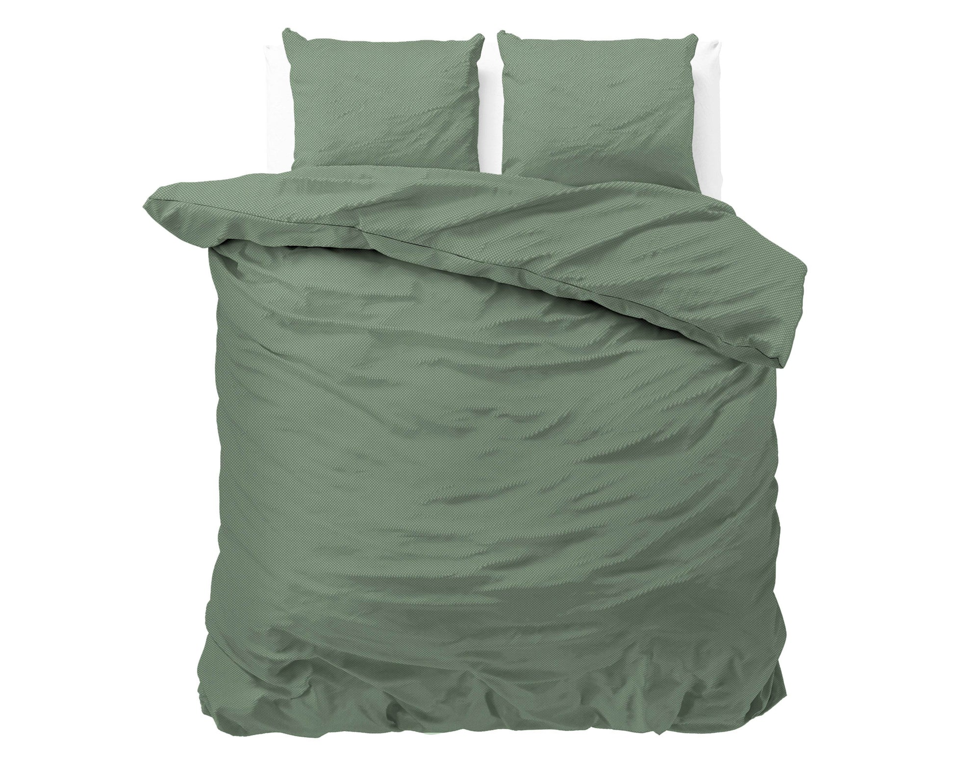Bettbezug Satin Point Grün 200 x 220 cm - Palo24