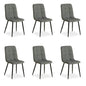 6er Set Grau Esszimmerstühle Küchenstühle Polsterstühle Modern - Palo24