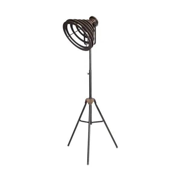 STEHLAMPE MID-CENTURY FABRIK LEUCHTE STANDLEUCHTE RETRO LAMPE METALL - Palo24