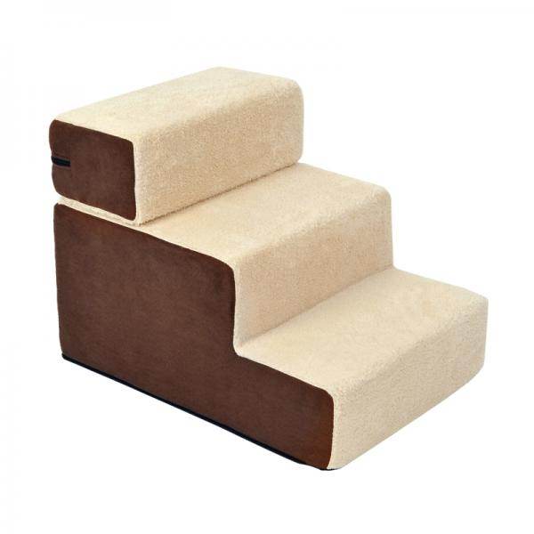 Haustiertreppe | Einstiegshilfe | 54 x 40 x 39cm | Beige - Palo24