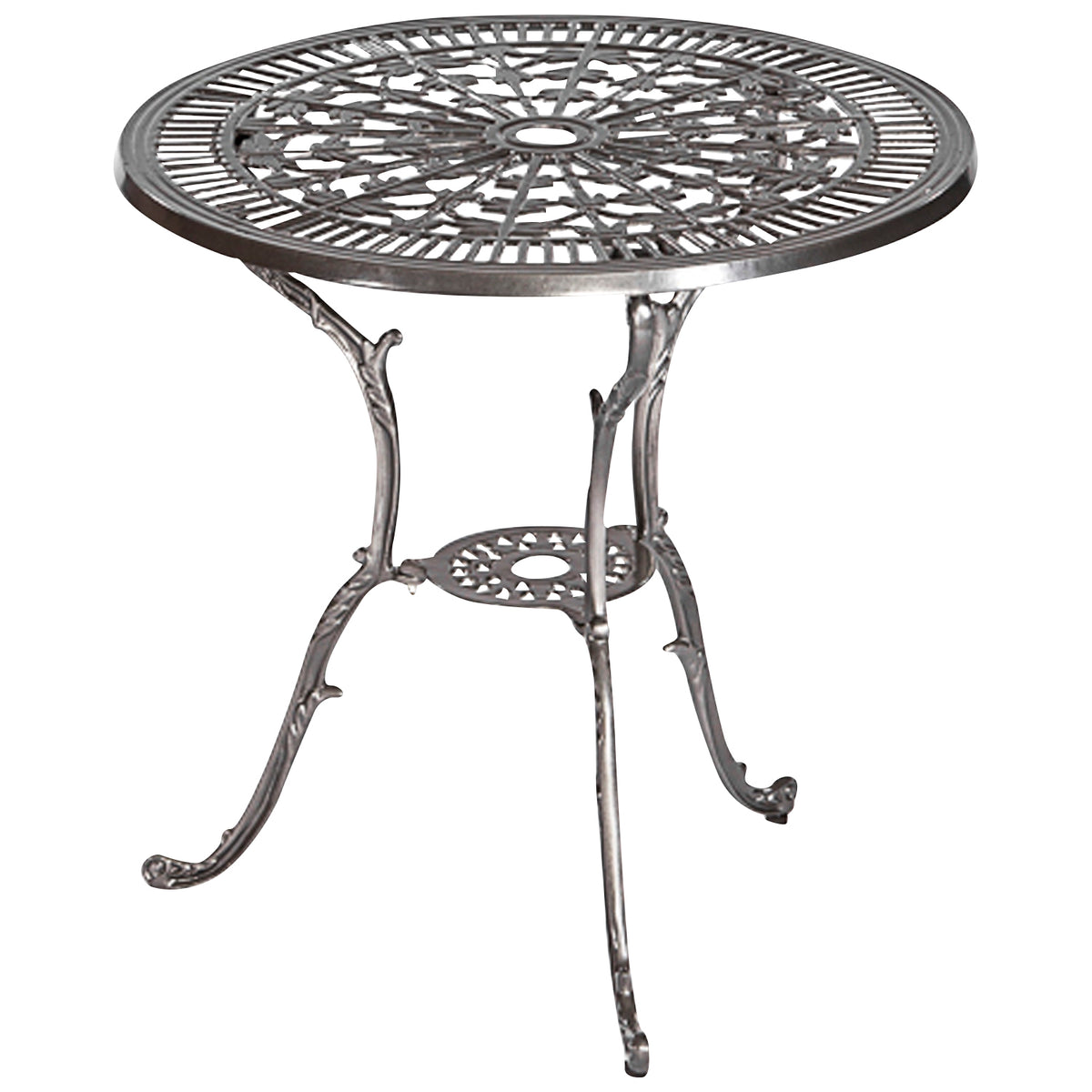 Tavolo da giardino LUGANO 70cm rotondo, alluminio pressofuso grigio grafite
