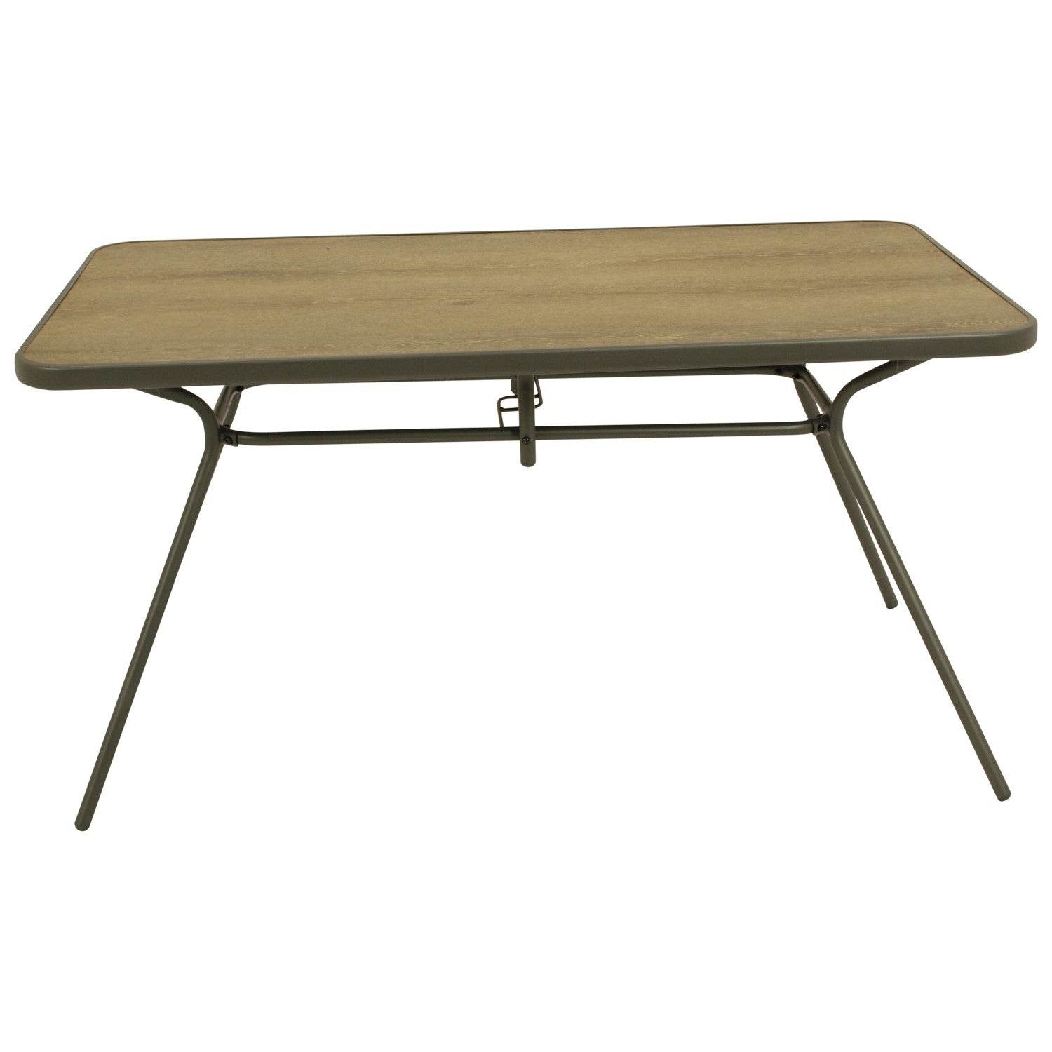 Tisch TULIP 80x140cm von Better Garden, Metall grau + Holznachbildung - Palo24