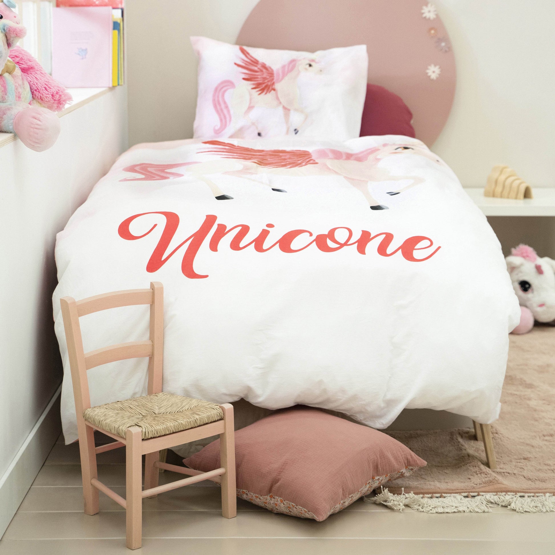 Bettbezug Unicone rosa 135 x 200 cm - Palo24