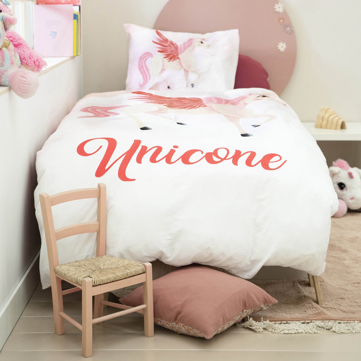 Bettbezug Unicone rosa 155 x 220 cm - Palo24