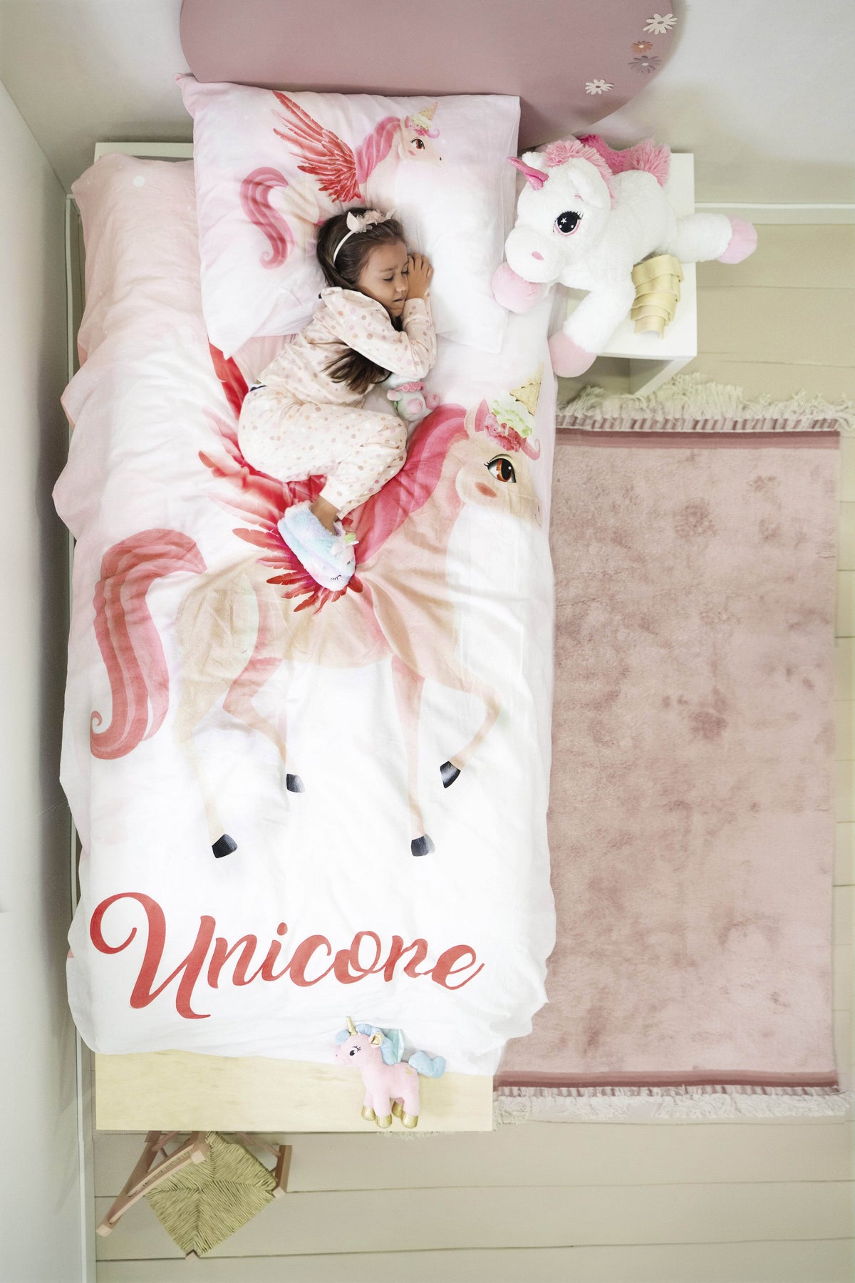 Bettbezug Unicone rosa 135 x 200 cm - Palo24