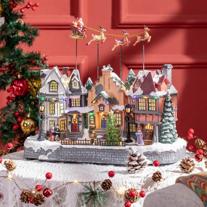 Weihnachtsdeko Weihnachtsdorf 22 bunte LEDs - Palo24