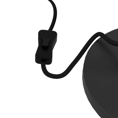 Tischlampe inkl. LED höhenverstellbar, schwarz+Holz - Palo24