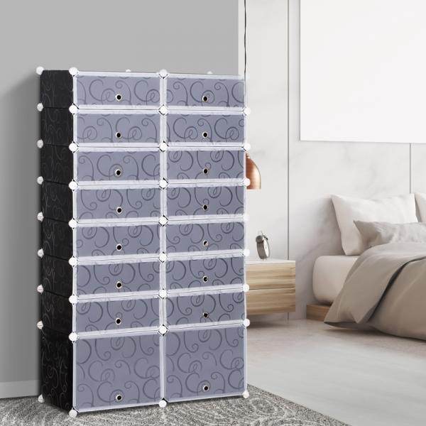 Schuhschrank DIY Schuhregal Regalsystem 16 Würfel - Palo24