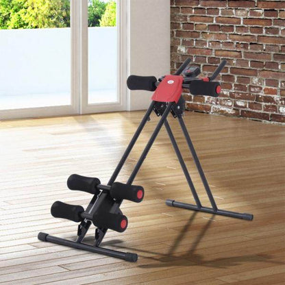 Rückentrainer Bauchtrainer Bauchmuskel Sportgerät Fitness LCD Display klappbar - Palo24