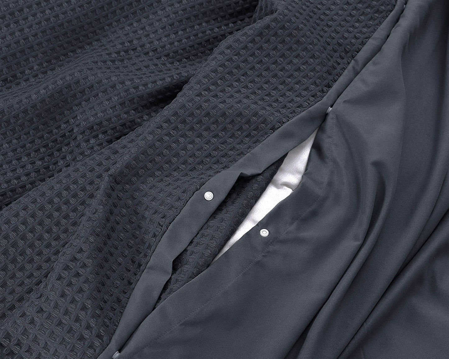 Bettbezug Waffle Anthrazit 140 x 220 cm - Palo24