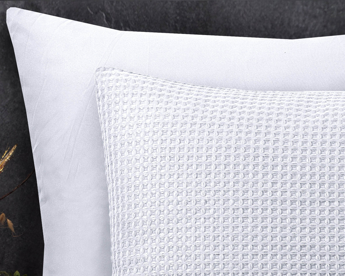 Bettbezug Waffle Weiss 240 x 220 cm - Palo24