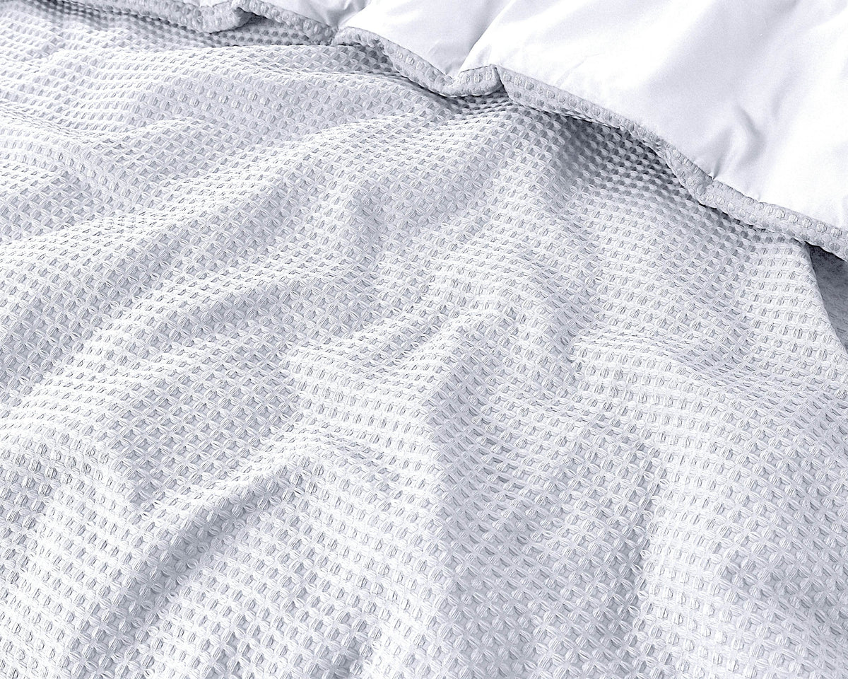 Bettbezug Waffle Weiss 200 x 220 cm - Palo24