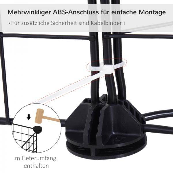 Gittergehege Freigehege Laufgehege für Kleintiere Laufstall Kleintierkäfig - Palo24
