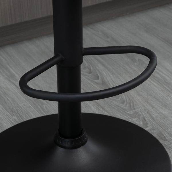2er-Set Barhocker, höhenverstellbar, 360-Grad-Schwenk-Design, Grau - Palo24