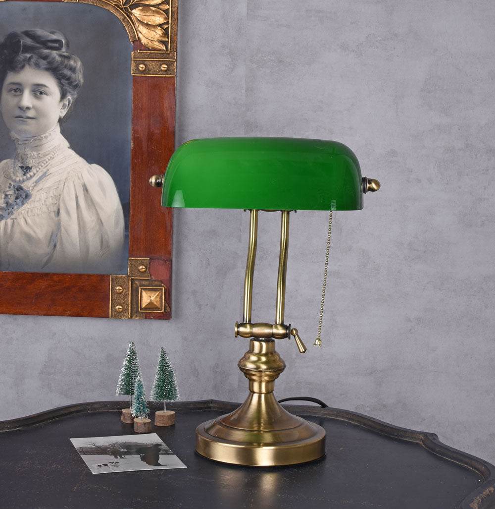 Bankerleuchte Jugendstil Tischlampe Bürolampe - Palo24