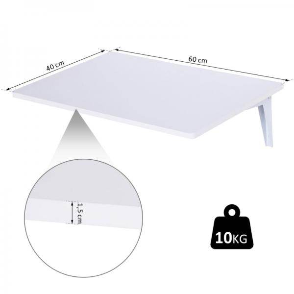 Wandklapptisch Wandtisch Klapptisch weiss - Palo24