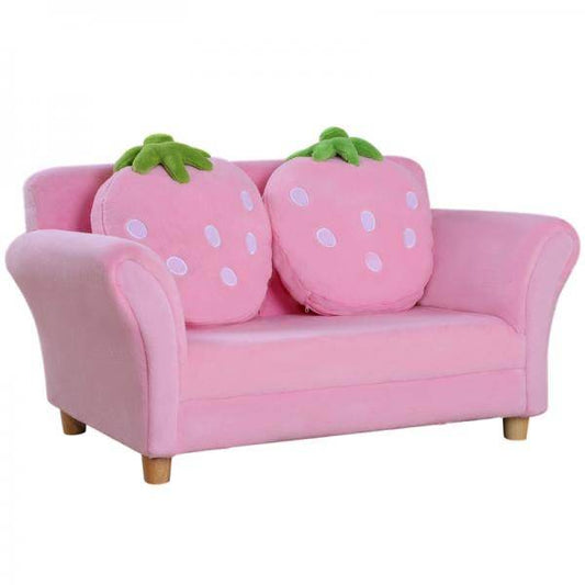 Kindersofa Kindersessel Sofa Couch Kinder Kinderzimmer Doppelsofa Erdbeersofa - Palo24