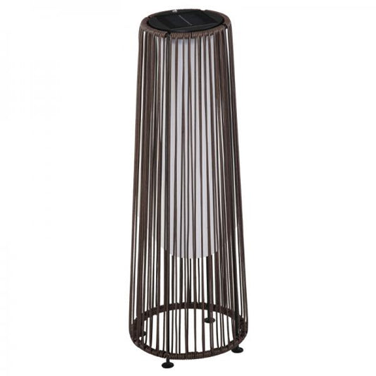 Gartenleuchte, Außenlampe, solarbetrieben, 8 Stunden Betrieb, Automatikmodus, Rattanoptik - Palo24