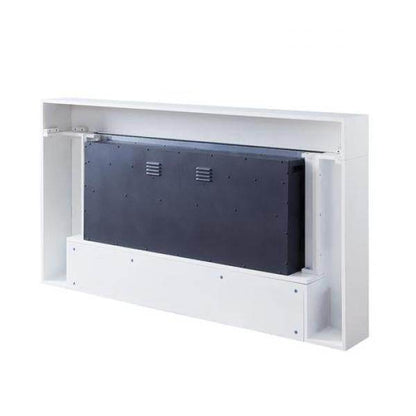 BALDERIA Elektrokamin Zeus 2000 Watt, 2 Heizstufen, Echtfeuereffekt Weiss - Palo24