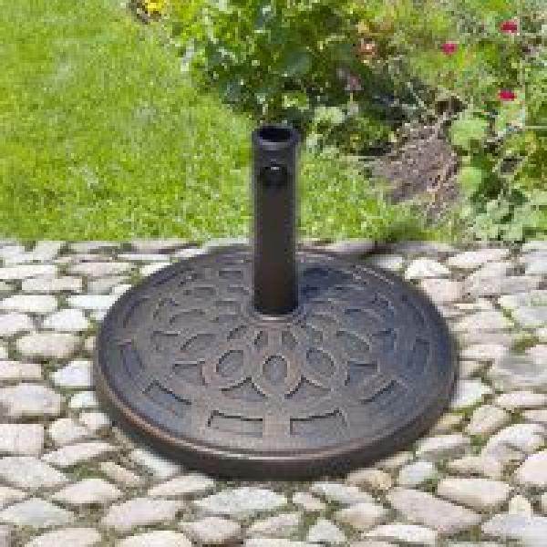 Schirmständer Sonnenschirmfuss rund 38/48mm Bronze - Palo24