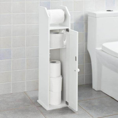 Toilettenpapierhalter | Toilettenpapier Aufbewahrung | Badezimmerschrank Weiss - Palo24