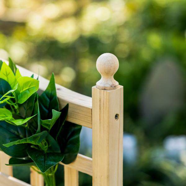 Pflanzkasten mit Rankgitter Blumenkasten Rankkasten Natur - Palo24