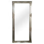 Wandspiegel Holz silber ca. 80 x 180 cm mit Facettenschliff im Glas antik Barock - Palo24