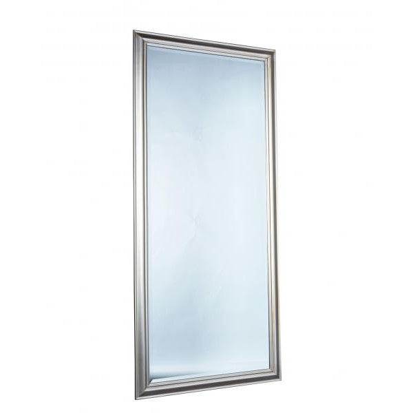 Wandspiegel Holzrahmen schlicht silber 80x180cm - Palo24