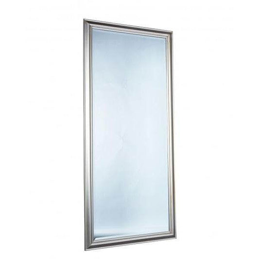 Wandspiegel Holzrahmen schlicht silber 80x180cm - Palo24
