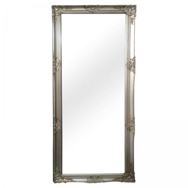 Wandspiegel Holzrahmen silber 100x200cm Antik-Stil barock - Palo24