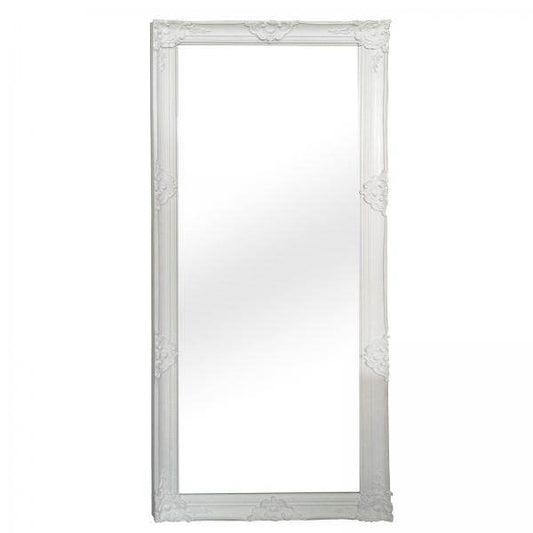 Wandspiegel Holzrahmen weiss 100x200cm Antik-Stil barock - Palo24